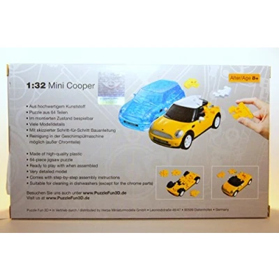 Image of herpa 80657074 Mini Cooper Fun 3D Puzzle Mini, Yellow