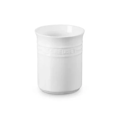 Image of Le Creuset White Stoneware Small Utensil Jar