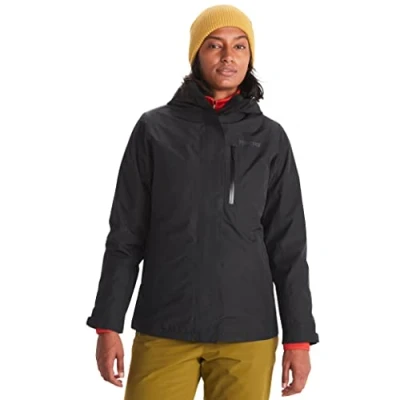 Image of Marmot Women Ramble Component Jacket, Waterproof Lightweight Hooded 3 in 1 Rain Windproof Raincoat, Breathable Windbreaker for Running and Hiking