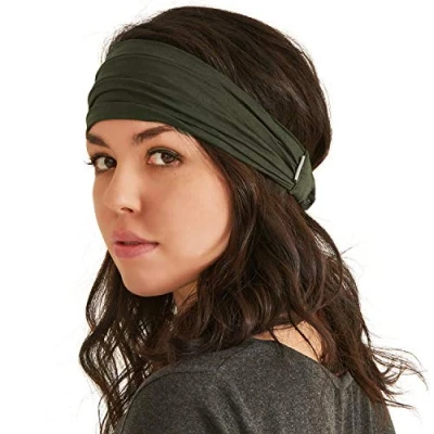 Image of CHARM Khaki Bandana Headbands for Men and Women Head Bands Runners Fitness Sports M