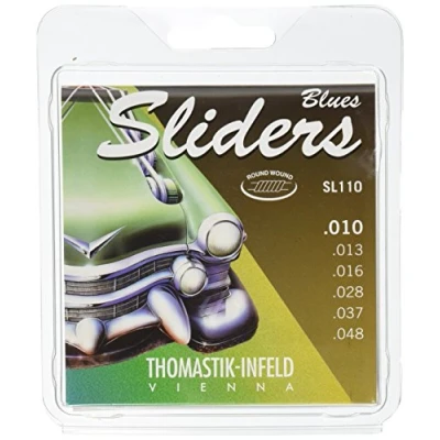 Image of Thomastik Saiten für E Gitarre Sliders Blues Series Satz SL110 Medium Light .010 .048w