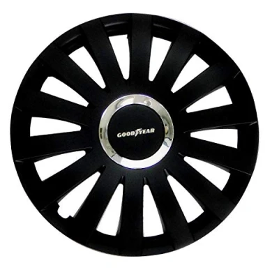 Image of Goodyear Reno Wheel Trims Hub Caps Set of 4 35.56 cm (14 Inches) Black