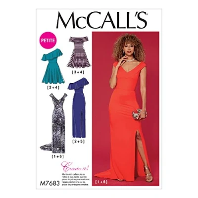 Image of Mccall&#039;s Patterns Miss Petite Dresses, Tissue, Multi Colour, 17 x 0.5 0.07 cm