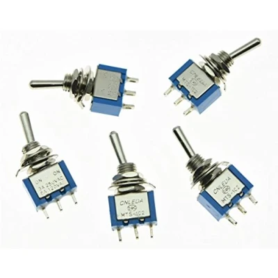 Image of KAISH 5x SPDT Guitar Mini Toggle Switch 2 Position ON 3 PIN Car/Boat Switches