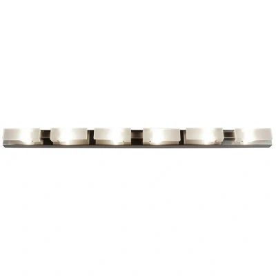 Image of (0037 008) Arco Linear Ceiling 6 Light G9, Satin Nickel