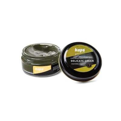 Image of Kaps Shoe Care Cream, Intensive Leather and Nourishing, Delicate (134 olive green)