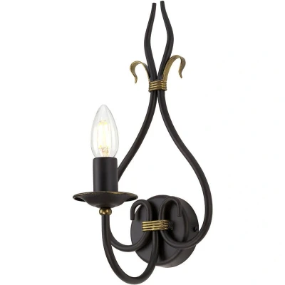 Image of Windermere 1 Light Indoor Candle Wall Gold, Rust, E14