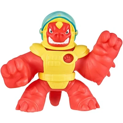 Image of Heroes of Goo Jit Zu Galaxy Attack Hero Pack Super Gooey Solar Blast Blazagon With Flip Up Visor, Perfect Christmas/Birthday Present For 4 To 8 Year Olds, Squishy, Stretchy Tactile Play