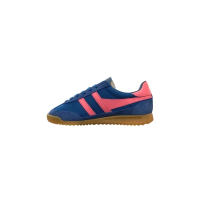 Image of Gola Tornado Women&#039;s Sapphire/Fluro Pink Trainers UK 8