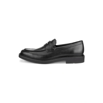 Image of ECCO Mens Metropole London 525654 Leather Black Shoes 8 8.5 UK
