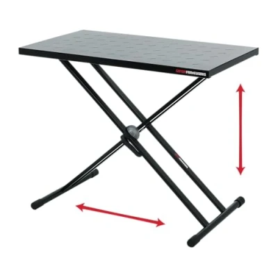 Image of Gator Frameworks Utility table top with double X stand, black (GFW UTL XSTDTBLTOPSET)