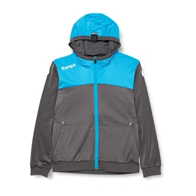 Image of Kempa Emotion 2.0 Hooded Jacket Men&#039;s Anthra/Kempablue, Large