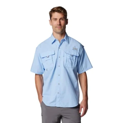 Image of Columbia Men&#039;s Bahama II Short Sleeve Shirt, 2024 Sail, Medium