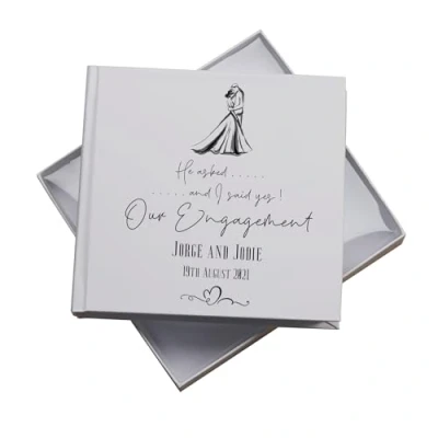 Image of Personalised He Asked I Said Yes Our Engagement Photo album