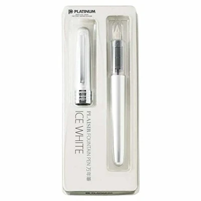 Image of Platinum Plaisir Ice White Fountain Pen (Fine)
