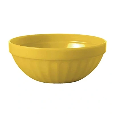 Image of Olympia Kristallon Polycarbonate Bowl Yellow 190ml 6.7oz 102mm 4&quot; (Box 12)