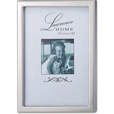 Image of Lawrence Frames 710657 Silver Standard Metal 5x7 Picture Frame