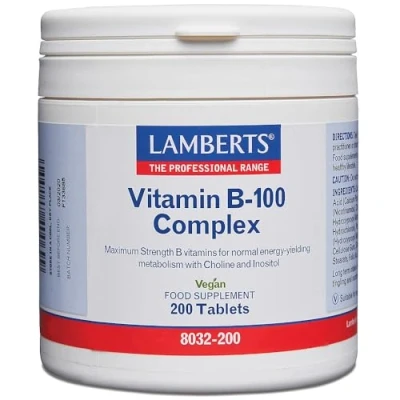 Image of Lamberts Vitamin B 100 Complex 200 tablets
