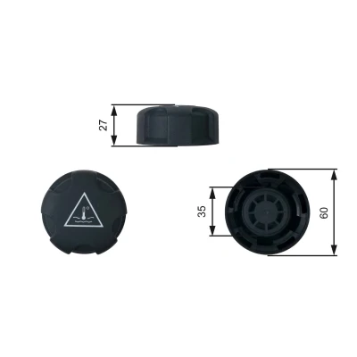 Image of 17117639024, 17132754264 Cap, radiator GATES RC247 BMW: 3 Saloon, 1 Hatchback, MINI: Countryman