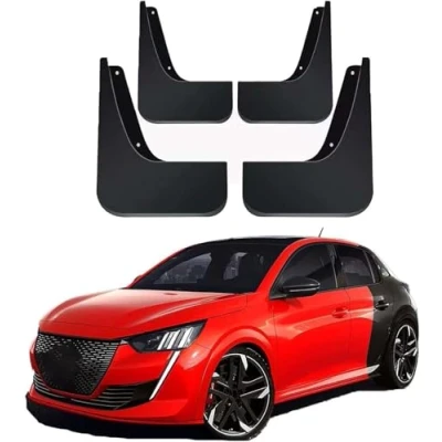 Image of XieBin Car Mud Flaps for Peugeot 208 II 2019, Splash Guards Fenders Required Mudflaps All Weather Protector Mudguards