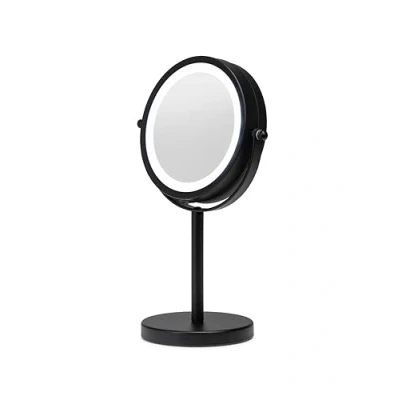 Image of Croydex Illuminated Magnifying Bathroom LED Mirror Battery Operated, Free Standing Mirror, Adjustable Dual Sided 3x Magnification and Reverse True View Make Up