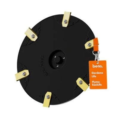 Image of BEOS® Premium Robotic Lawnmower Tuning Blade disc for 6X Blades Glass Fibre Reinforced Ø 210 mm Turntable Compatible with Gardena Sileno Life &amp; + Flymo EasiLife