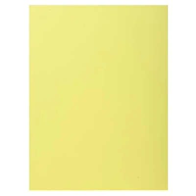 Image of Exacompta Ref 339005E Super 210 1 Flap Folders 240 x 320mm in Size, Suitable for Holding A4 Documents, 210gsm Card, Single Fold Over Canary Yellow (Pack of 50)