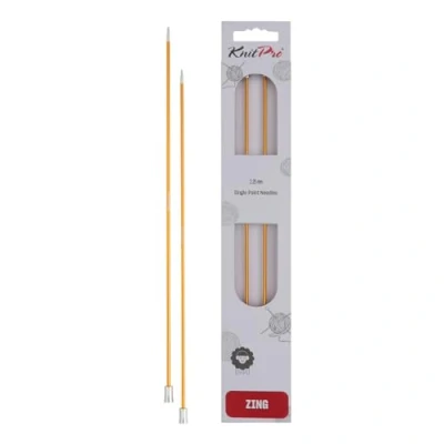 Image of KNIT PRO KP47232 Zing: Knitting Pins: Single Ended: 25cm x 2.25mm, Gold