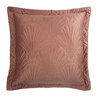 Image of Paoletti Palmeria Feather Filled Cushion, Blush, 60 x 60cm
