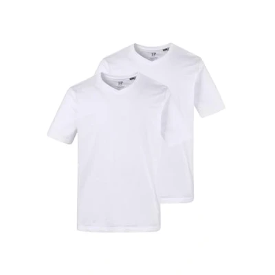 Image of JP 1880 Men&#039;s V Shirts T, White, 3XL (Pack of 2)