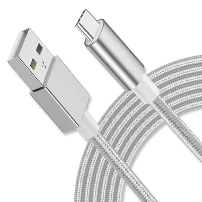 Image of USB C Cable, Type Charger Cable Fast Charging Nylon Braided for Samsung Galaxy S21 S20 fe S10 S9 S8 A21s A20e A51 A71, Huawei P40 P30, OnePlus, LG, Xperia (1 Metre)