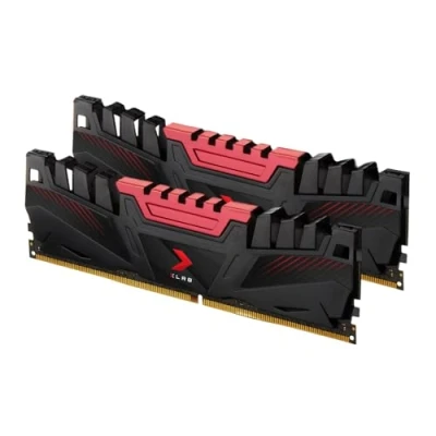 Image of PNY XLR8 DDR4 3200 MHz 16GB 2x16 Kit Desktop RAM, Red
