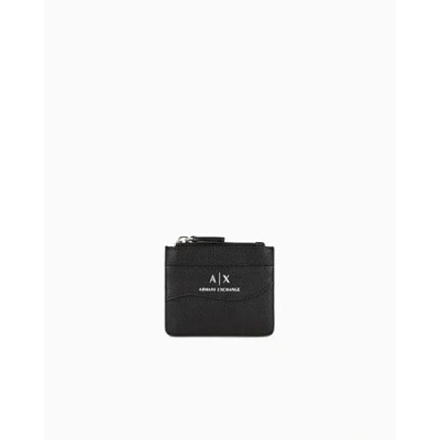 Image of Armani Exchange Credit CARD Holder Woman Wallet, Women&#039;s, Size: One Size, Black