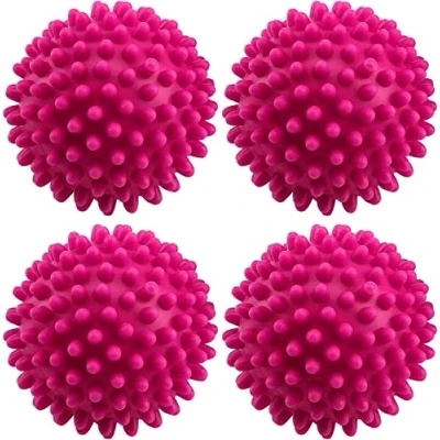 Image of Set of 4 Dryer Tumble Balls Safe To Use On All Fabric, Reusable And Eco friendly Laundry Cubes for Non Melt New Softer Material Assorted colour Supply
