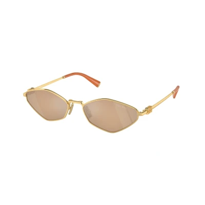 Image of Sunglasses miu Mu 56zs col. 5ak09z Donna Geometrica Oro