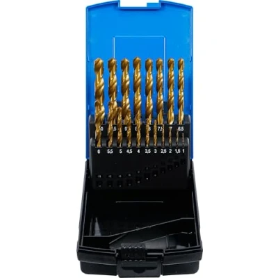 Image of BGS 2013 Twist Drill Set HSS titanium nitrated 1 10 mm 19 pcs.