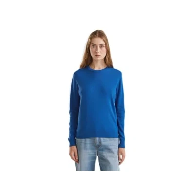 Image of United Colors of Benetton Women&#039;s Jersey G/C M/L 1002D1K01 Sweater, Blue, M