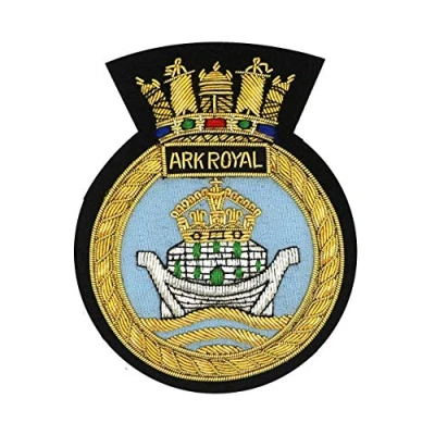 Image of HMS Ark Royal Navy Embroidered Blazer badge