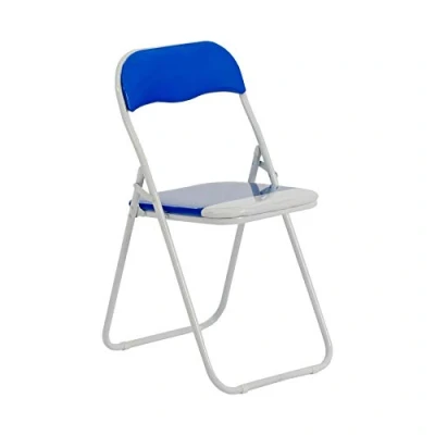 Image of Blue Padded Folding Chair By Harbour Housewares