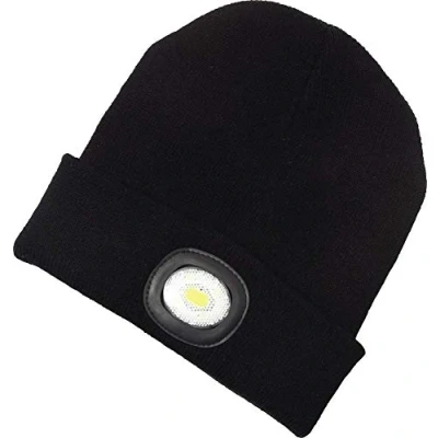 Image of C.K Beanie Hat with USB Rechargeable LED Head Torch