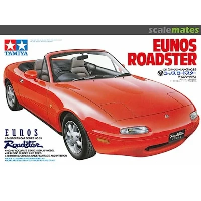 Image of Tamiya Mazda 1/24 Eunos Roadster # 24085, Mit Wunschkennzeichen, Red