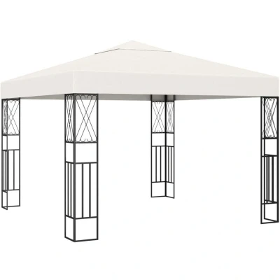 Image of vidaXL Gazebo 3x3 m Cream Fabric