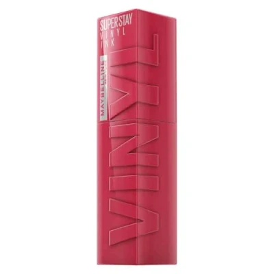 Image of Maybelline New York Lip Colour, Smudge free, Long Lasting Up To 16h, Liquid Lipstick, Shine Finish, SuperStay Vinyl Ink, 20 Coy
