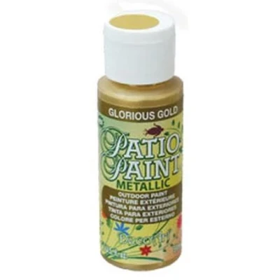 Image of DecoArt Outdoor Acylic Paint, Acrylic, Glorious Gold, 59ML