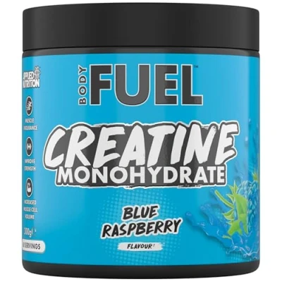 Image of Applied Nutrition BodyFuel Creatine Monohydrate Powder, Increases High Intensity Physical Performance, Blue Raspberry (300g 60 Servings)
