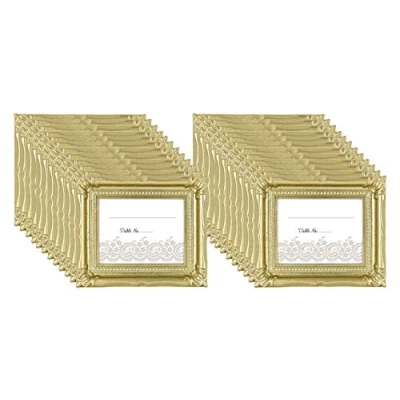 Image of MCS Wedding Photo Frame/Placecard Holder, 69042, 24 Pack, Glitter Gold