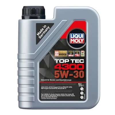 Image of Liqui Moly Top Tec 4300 5W 30 1 L Synthesis Technology Engine Oil Item No.: 3740