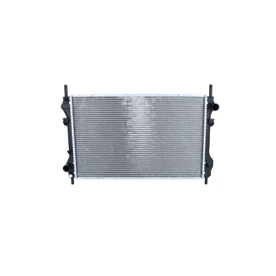 Image of 1103117, 1104319, 1105821, 1671799, 1C1H8005GB Engine radiator NRF 509696 Aluminium 620mm 396mm 24mm with mounting parts Brazed cooling fins