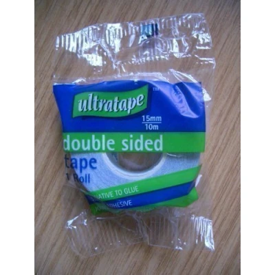 Image of 15mmx10m DOUBLE SIDED ADHESIVE TISSUE PAPER TAPE NEW
