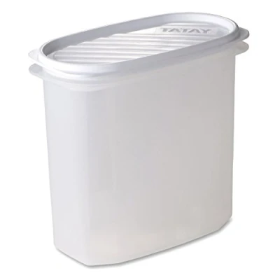 Image of TATAY Food Storage, Airtight, 2 L of Capacity, Flexible Pressure Lid, BPA free, Suitable Microwave and Dishwasher, White. Measures: 18,4 x 9,7 17,8 cm